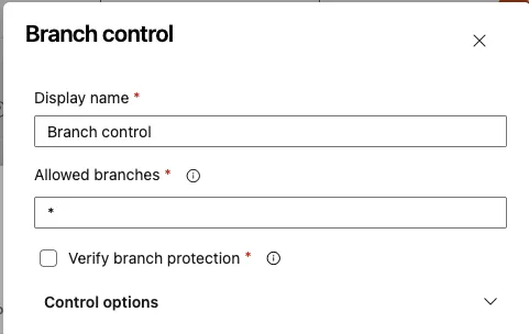 unprotected variable group settings