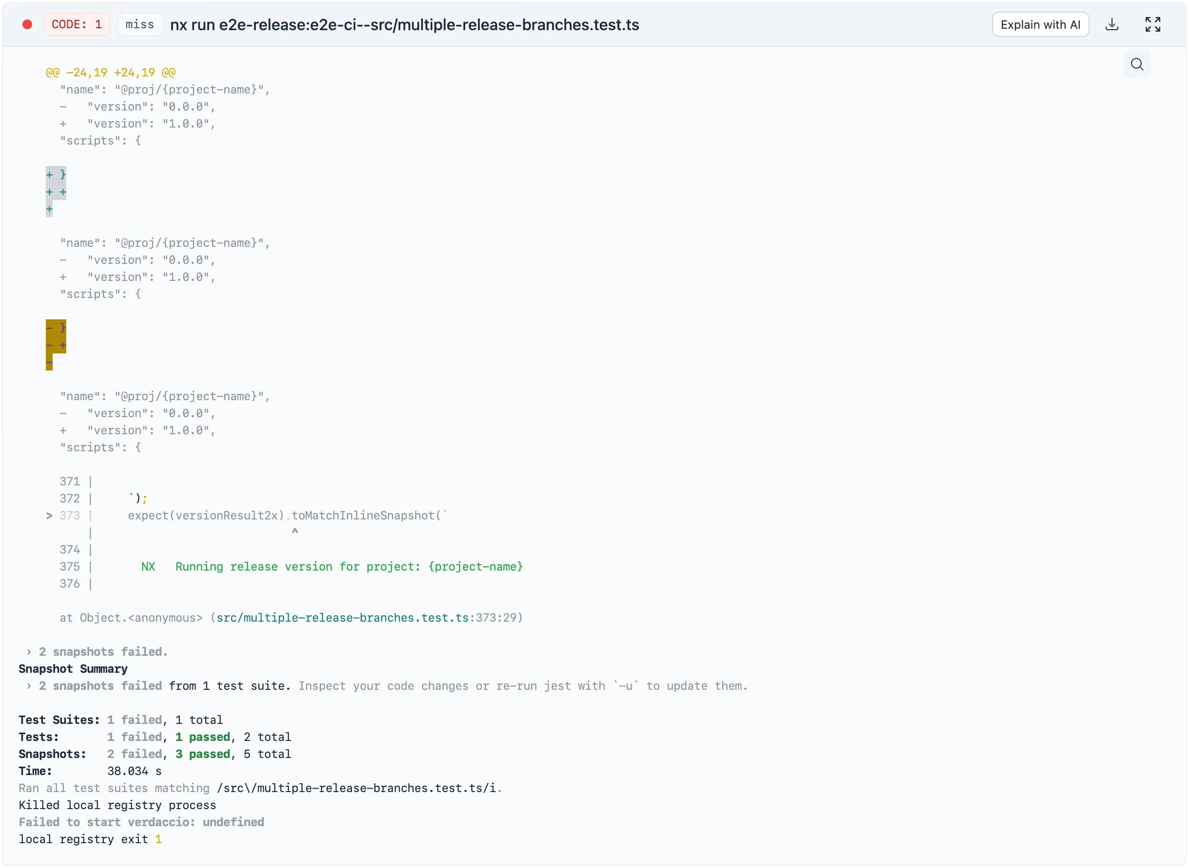 explain with ai button